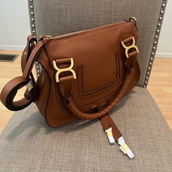 Chole Small Marcie Leather Satchel - Picture 5 of 11